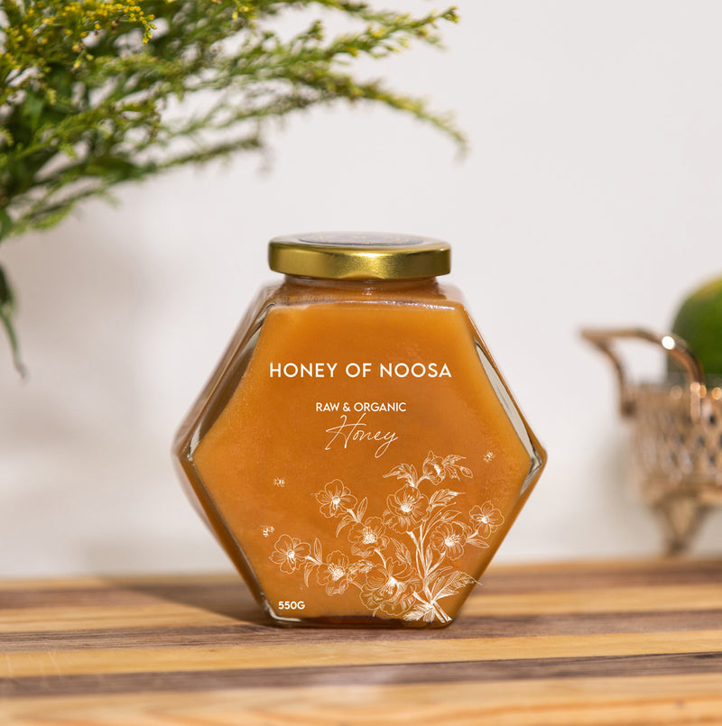 Noosa Raw and Organic Honey MGO 7+ in Cream Amber